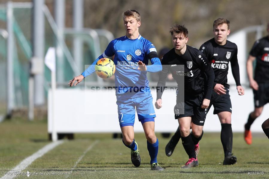 Nicolas Reinhart, Sepp-Endres-Sportanlage, Würzburg, 19.03.2022, BFV, sport, action, März 2022, Saison 2021/2022, Fussball, Bayernliga Nord, FCS, WFV, 1. FC Sand, Würzburger FV - Bild-ID: 2321410