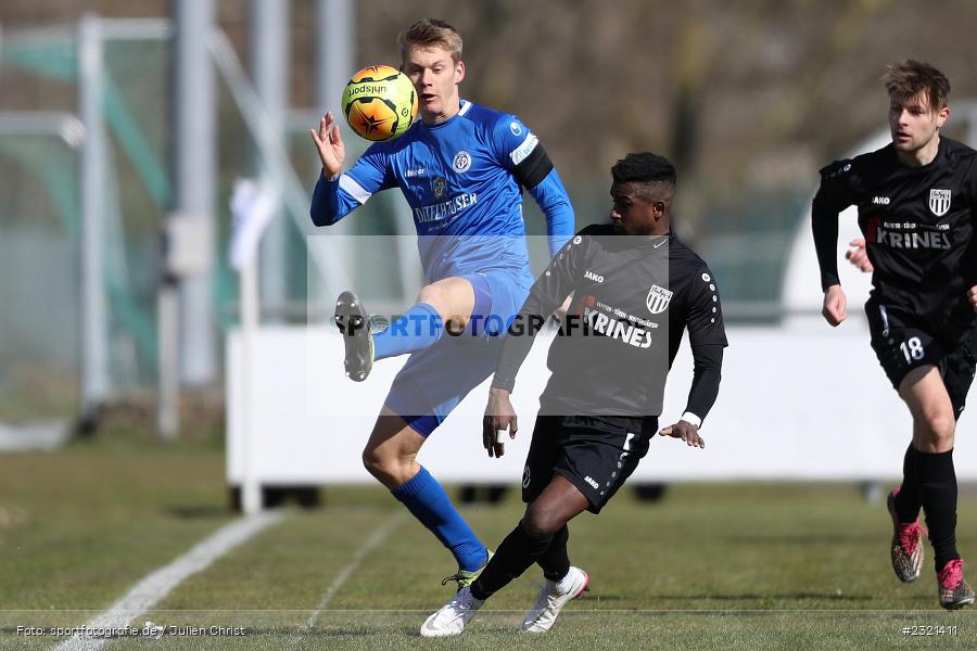 Nicolas Reinhart, Sepp-Endres-Sportanlage, Würzburg, 19.03.2022, BFV, sport, action, März 2022, Saison 2021/2022, Fussball, Bayernliga Nord, FCS, WFV, 1. FC Sand, Würzburger FV - Bild-ID: 2321411