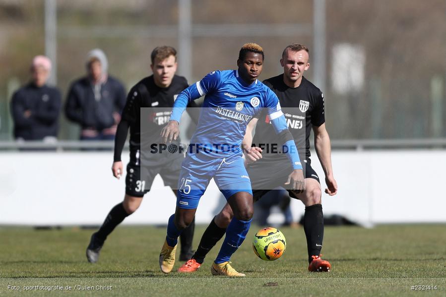 Mohamed Conte, Sepp-Endres-Sportanlage, Würzburg, 19.03.2022, BFV, sport, action, März 2022, Saison 2021/2022, Fussball, Bayernliga Nord, FCS, WFV, 1. FC Sand, Würzburger FV - Bild-ID: 2321414