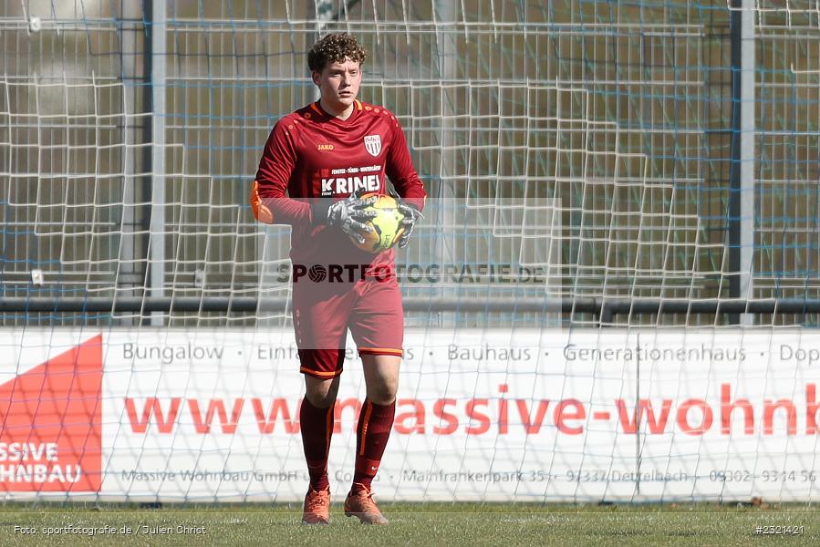 Nils Nigbur, Sepp-Endres-Sportanlage, Würzburg, 19.03.2022, BFV, sport, action, März 2022, Saison 2021/2022, Fussball, Bayernliga Nord, FCS, WFV, 1. FC Sand, Würzburger FV - Bild-ID: 2321421