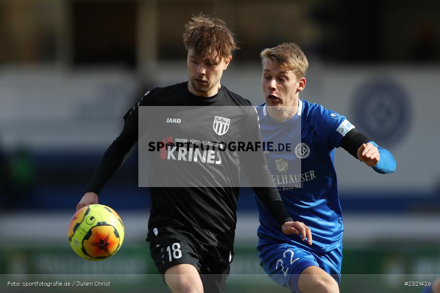 Nicolas John, Sepp-Endres-Sportanlage, Würzburg, 19.03.2022, BFV, sport, action, März 2022, Saison 2021/2022, Fussball, Bayernliga Nord, FCS, WFV, 1. FC Sand, Würzburger FV - Bild-ID: 2321426