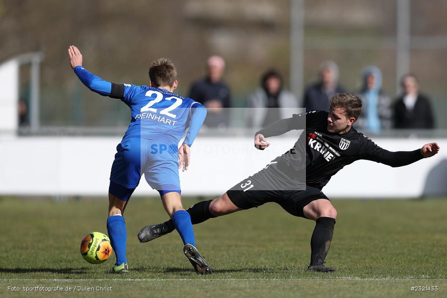 Nicolas Reinhart, Sepp-Endres-Sportanlage, Würzburg, 19.03.2022, BFV, sport, action, März 2022, Saison 2021/2022, Fussball, Bayernliga Nord, FCS, WFV, 1. FC Sand, Würzburger FV - Bild-ID: 2321433
