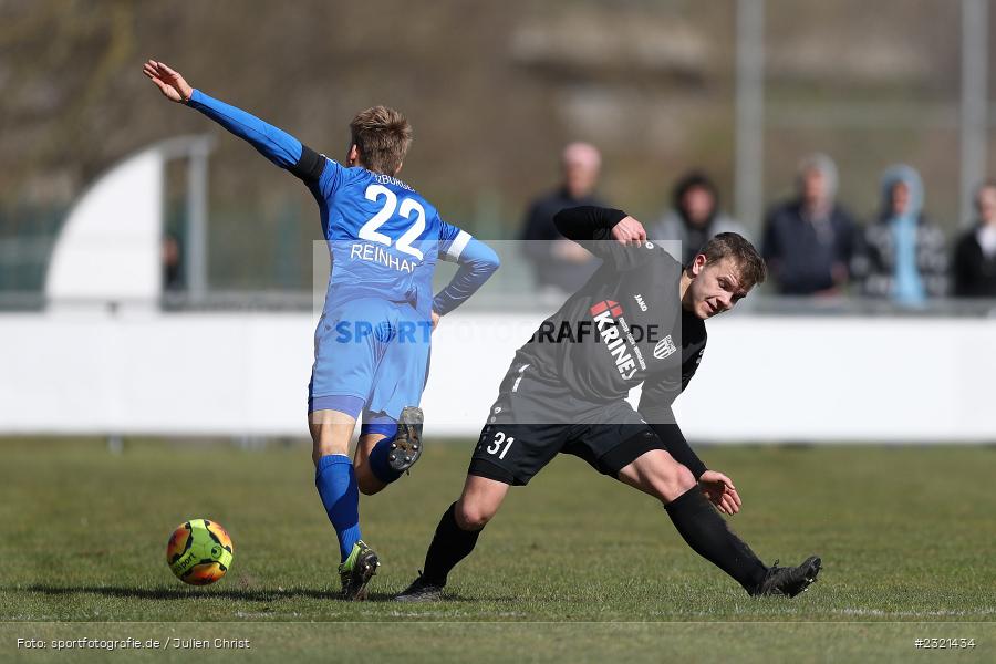 Nicolas Reinhart, Sepp-Endres-Sportanlage, Würzburg, 19.03.2022, BFV, sport, action, März 2022, Saison 2021/2022, Fussball, Bayernliga Nord, FCS, WFV, 1. FC Sand, Würzburger FV - Bild-ID: 2321434