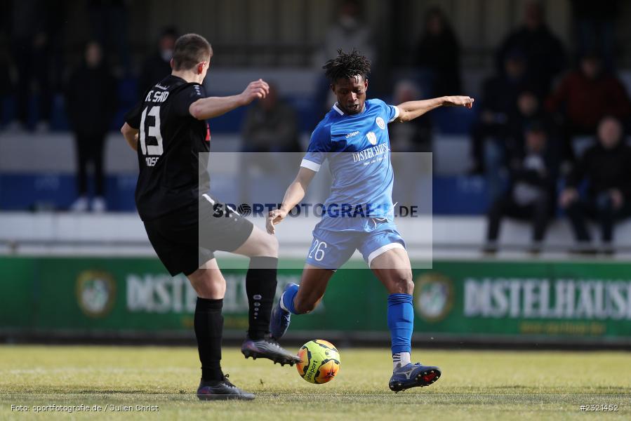 Essa Ganes, Sepp-Endres-Sportanlage, Würzburg, 19.03.2022, BFV, sport, action, März 2022, Saison 2021/2022, Fussball, Bayernliga Nord, FCS, WFV, 1. FC Sand, Würzburger FV - Bild-ID: 2321452