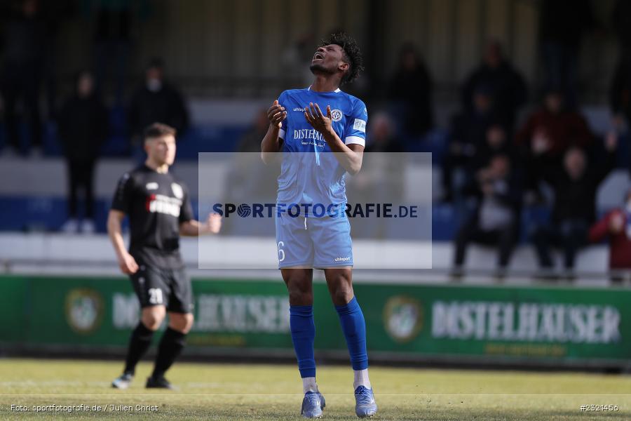 Essa Ganes, Sepp-Endres-Sportanlage, Würzburg, 19.03.2022, BFV, sport, action, März 2022, Saison 2021/2022, Fussball, Bayernliga Nord, FCS, WFV, 1. FC Sand, Würzburger FV - Bild-ID: 2321456