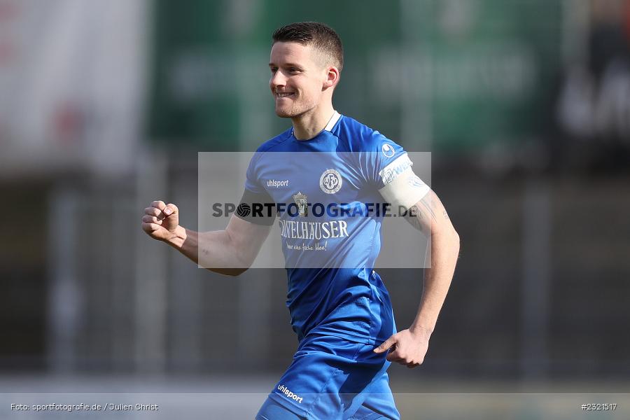 Freude, Jubel, Emotionen, Torjubel, Dennie Michel, Sepp-Endres-Sportanlage, Würzburg, 19.03.2022, BFV, sport, action, März 2022, Saison 2021/2022, Fussball, Bayernliga Nord, FCS, WFV, 1. FC Sand, Würzburger FV - Bild-ID: 2321517