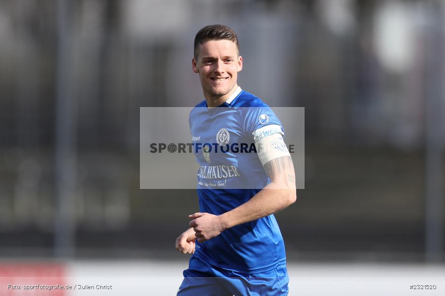 Freude, Jubel, Emotionen, Torjubel, Dennie Michel, Sepp-Endres-Sportanlage, Würzburg, 19.03.2022, BFV, sport, action, März 2022, Saison 2021/2022, Fussball, Bayernliga Nord, FCS, WFV, 1. FC Sand, Würzburger FV - Bild-ID: 2321520