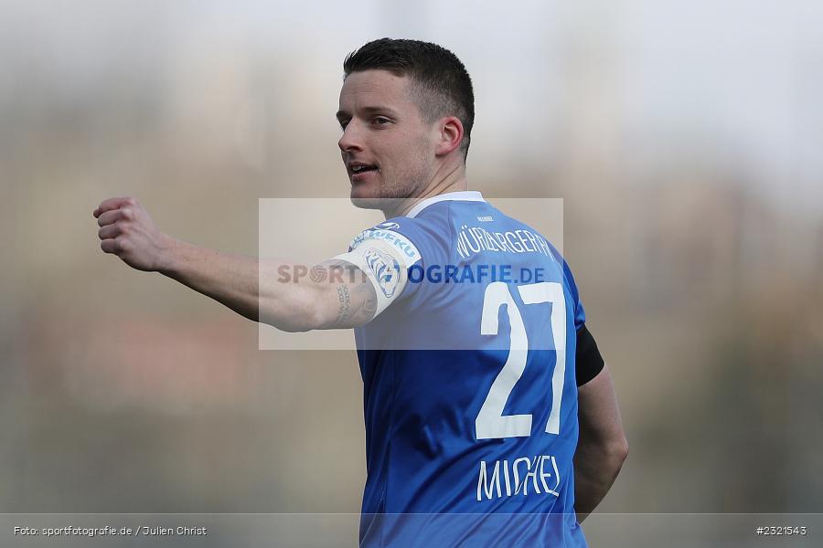 Freude, Jubel, Emotionen, Torjubel, Dennie Michel, Sepp-Endres-Sportanlage, Würzburg, 19.03.2022, BFV, sport, action, März 2022, Saison 2021/2022, Fussball, Bayernliga Nord, FCS, WFV, 1. FC Sand, Würzburger FV - Bild-ID: 2321543