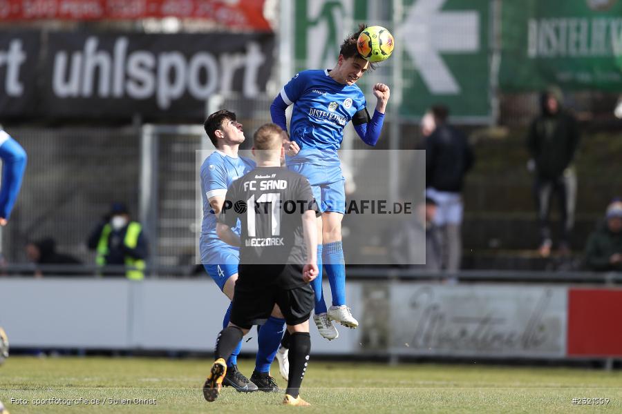Nico Kuß, Sepp-Endres-Sportanlage, Würzburg, 19.03.2022, BFV, sport, action, März 2022, Saison 2021/2022, Fussball, Bayernliga Nord, FCS, WFV, 1. FC Sand, Würzburger FV - Bild-ID: 2321559