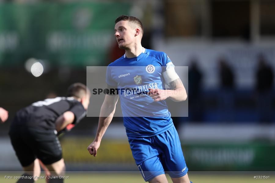 Dennie Michel, Sepp-Endres-Sportanlage, Würzburg, 19.03.2022, BFV, sport, action, März 2022, Saison 2021/2022, Fussball, Bayernliga Nord, FCS, WFV, 1. FC Sand, Würzburger FV - Bild-ID: 2321561