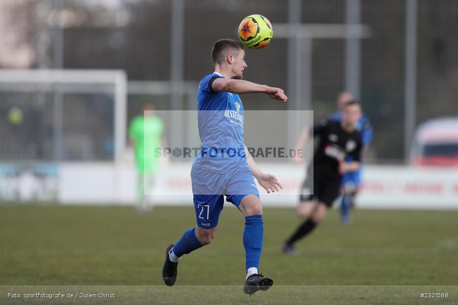 Dennie Michel, Sepp-Endres-Sportanlage, Würzburg, 19.03.2022, BFV, sport, action, März 2022, Saison 2021/2022, Fussball, Bayernliga Nord, FCS, WFV, 1. FC Sand, Würzburger FV - Bild-ID: 2321588