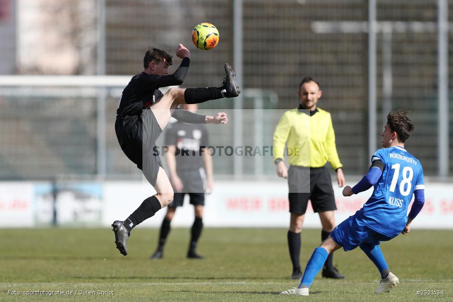 Simon Götz, Sepp-Endres-Sportanlage, Würzburg, 19.03.2022, BFV, sport, action, März 2022, Saison 2021/2022, Fussball, Bayernliga Nord, FCS, WFV, 1. FC Sand, Würzburger FV - Bild-ID: 2321634