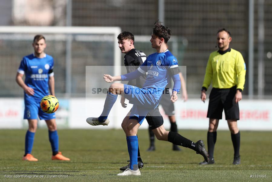 Nico Kuß, Sepp-Endres-Sportanlage, Würzburg, 19.03.2022, BFV, sport, action, März 2022, Saison 2021/2022, Fussball, Bayernliga Nord, FCS, WFV, 1. FC Sand, Würzburger FV - Bild-ID: 2321635