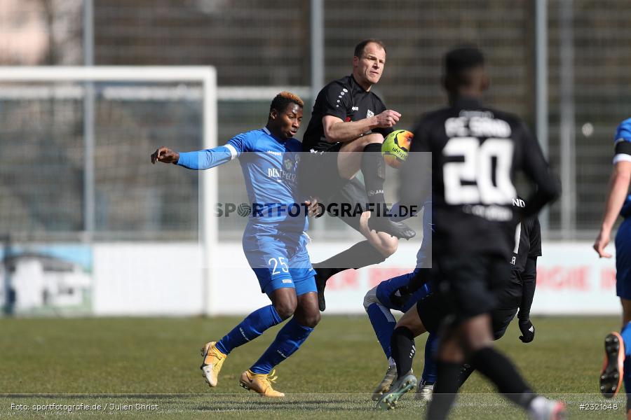 Johannes Bechmann, Sepp-Endres-Sportanlage, Würzburg, 19.03.2022, BFV, sport, action, März 2022, Saison 2021/2022, Fussball, Bayernliga Nord, FCS, WFV, 1. FC Sand, Würzburger FV - Bild-ID: 2321648