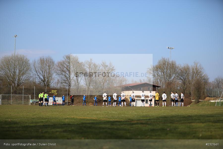 Schweigeminute, Sportgelände Gassenhäuser, Nassig, 20.03.2022, BFV, sport, action, März 2022, Saison 2021/2022, Fussball, BFV-Landesliga Odenwald, SVW, SVE, SV Wagenschwend, SV Eintracht Nassig - Bild-ID: 2321661