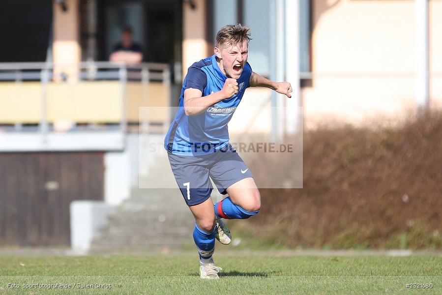Torjubel, Elfmeter, Sven Berberich, Sportgelände Gassenhäuser, Nassig, 20.03.2022, BFV, sport, action, März 2022, Saison 2021/2022, Fussball, BFV-Landesliga Odenwald, SVW, SVE, SV Wagenschwend, SV Eintracht Nassig - Bild-ID: 2321680