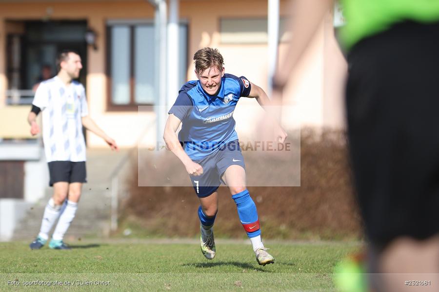 Torjubel, Elfmeter, Sven Berberich, Sportgelände Gassenhäuser, Nassig, 20.03.2022, BFV, sport, action, März 2022, Saison 2021/2022, Fussball, BFV-Landesliga Odenwald, SVW, SVE, SV Wagenschwend, SV Eintracht Nassig - Bild-ID: 2321681