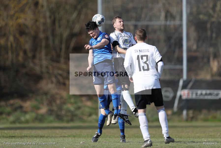 Robin Schork, Sportgelände Gassenhäuser, Nassig, 20.03.2022, BFV, sport, action, März 2022, Saison 2021/2022, Fussball, BFV-Landesliga Odenwald, SVW, SVE, SV Wagenschwend, SV Eintracht Nassig - Bild-ID: 2321690