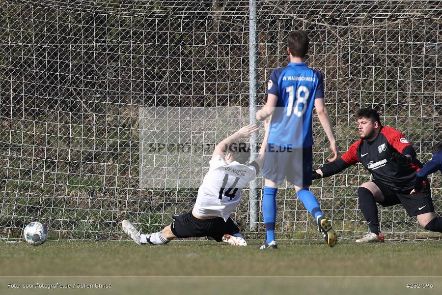 Moritz Stobbies, Sportgelände Gassenhäuser, Nassig, 20.03.2022, BFV, sport, action, März 2022, Saison 2021/2022, Fussball, BFV-Landesliga Odenwald, SVW, SVE, SV Wagenschwend, SV Eintracht Nassig - Bild-ID: 2321696