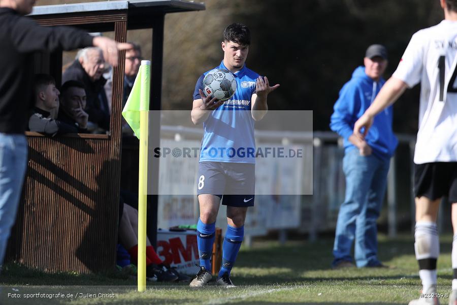 Robin Schork, Sportgelände Gassenhäuser, Nassig, 20.03.2022, BFV, sport, action, März 2022, Saison 2021/2022, Fussball, BFV-Landesliga Odenwald, SVW, SVE, SV Wagenschwend, SV Eintracht Nassig - Bild-ID: 2321698