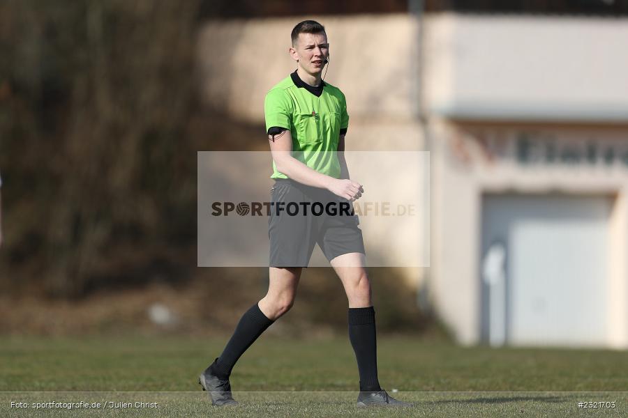 Schiedsrichter, Justin Bechtel, Sportgelände Gassenhäuser, Nassig, 20.03.2022, BFV, sport, action, März 2022, Saison 2021/2022, Fussball, BFV-Landesliga Odenwald, SVW, SVE, SV Wagenschwend, SV Eintracht Nassig - Bild-ID: 2321703