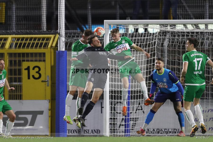 Elias Niesigk, Stadion am Schönbusch, Aschaffenburg, 25.03.2022, BFV, sport, action, März 2022, Saison 2021/2022, Fussball, RLB, Regionalliga Bayern, VFB, SVA, VfB Eichstätt, SV Viktoria Aschaffenburg - Bild-ID: 2321823
