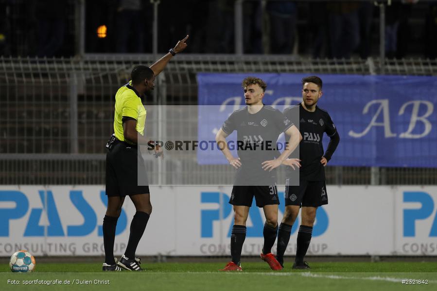 Assad Nouhoum, Stadion am Schönbusch, Aschaffenburg, 25.03.2022, BFV, sport, action, März 2022, Saison 2021/2022, Fussball, RLB, Regionalliga Bayern, VFB, SVA, VfB Eichstätt, SV Viktoria Aschaffenburg - Bild-ID: 2321842