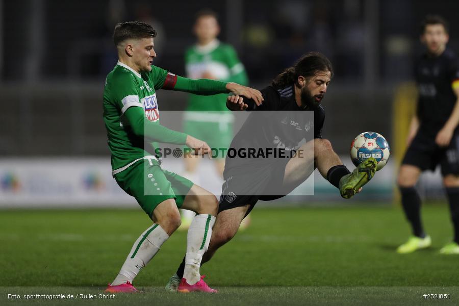 Clay Verkaj, Stadion am Schönbusch, Aschaffenburg, 25.03.2022, BFV, sport, action, März 2022, Saison 2021/2022, Fussball, RLB, Regionalliga Bayern, VFB, SVA, VfB Eichstätt, SV Viktoria Aschaffenburg - Bild-ID: 2321851