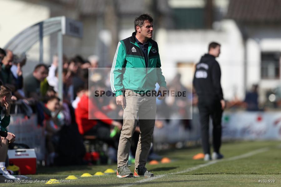 Trainer, Michael Hutzler, Sportgelände in der Au, Karlstadt-Karlburg, 26.03.2022, BFV, sport, action, März 2022, Saison 2021/2022, Fussball, DJK, TSV, Bayernliga Nord, DJK Ammerthal, TSV Karlburg - Bild-ID: 2321929