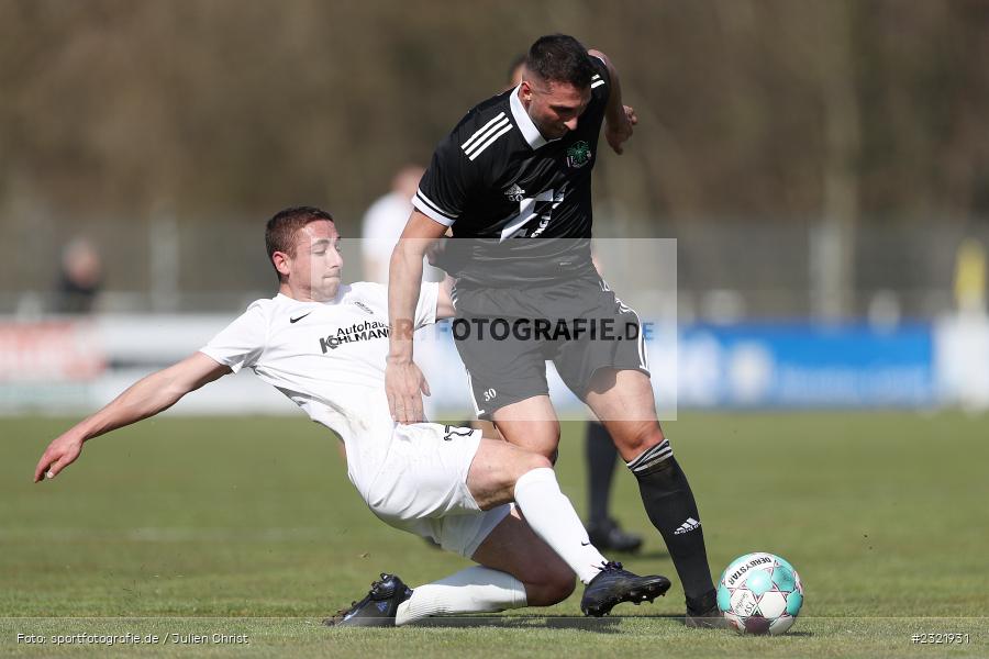 Mergim Bajrami, Sportgelände in der Au, Karlstadt-Karlburg, 26.03.2022, BFV, sport, action, März 2022, Saison 2021/2022, Fussball, DJK, TSV, Bayernliga Nord, DJK Ammerthal, TSV Karlburg - Bild-ID: 2321931
