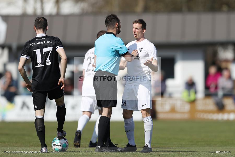 Sebastian Fries, Sportgelände in der Au, Karlstadt-Karlburg, 26.03.2022, BFV, sport, action, März 2022, Saison 2021/2022, Fussball, DJK, TSV, Bayernliga Nord, DJK Ammerthal, TSV Karlburg - Bild-ID: 2321960