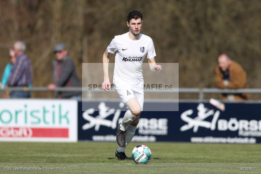 Cedric Fenske, Sportgelände in der Au, Karlstadt-Karlburg, 26.03.2022, BFV, sport, action, März 2022, Saison 2021/2022, Fussball, DJK, TSV, Bayernliga Nord, DJK Ammerthal, TSV Karlburg - Bild-ID: 2321977