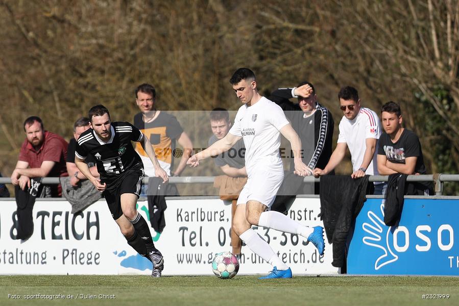 Max Lambrecht, Sportgelände in der Au, Karlstadt-Karlburg, 26.03.2022, BFV, sport, action, März 2022, Saison 2021/2022, Fussball, DJK, TSV, Bayernliga Nord, DJK Ammerthal, TSV Karlburg - Bild-ID: 2321999