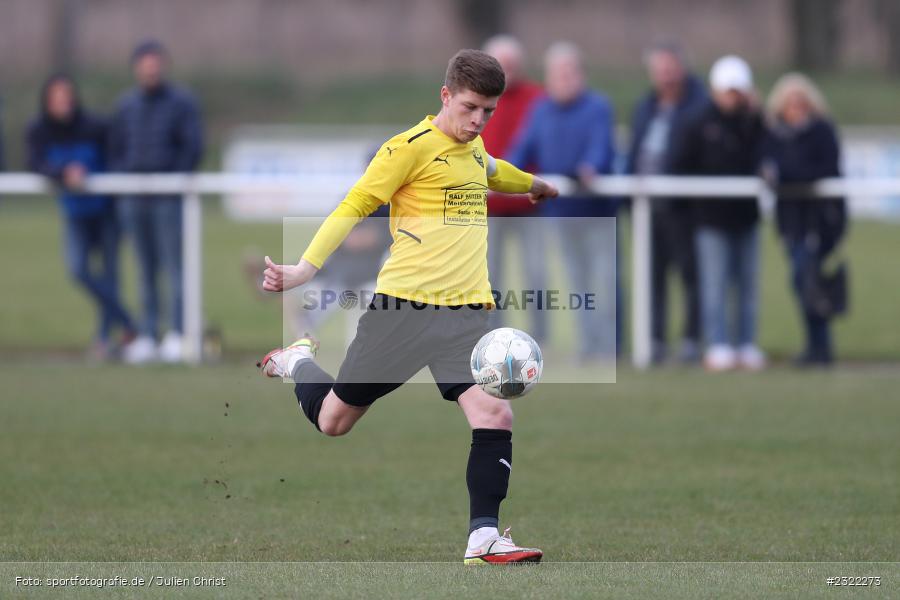 Constantin Schmitt, Sportgelände, Retzbach, 30.03.2022, BFV, sport, action, März 2022, Saison 2021/2022, Fussball, Kreisliga Würzburg, TSV Eisingen, TSV Retzbach - Bild-ID: 2322273