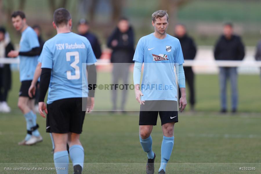 Felix Strohmenger, Sportgelände, Retzbach, 30.03.2022, BFV, sport, action, März 2022, Saison 2021/2022, Fussball, Kreisliga Würzburg, TSV Eisingen, TSV Retzbach - Bild-ID: 2322285