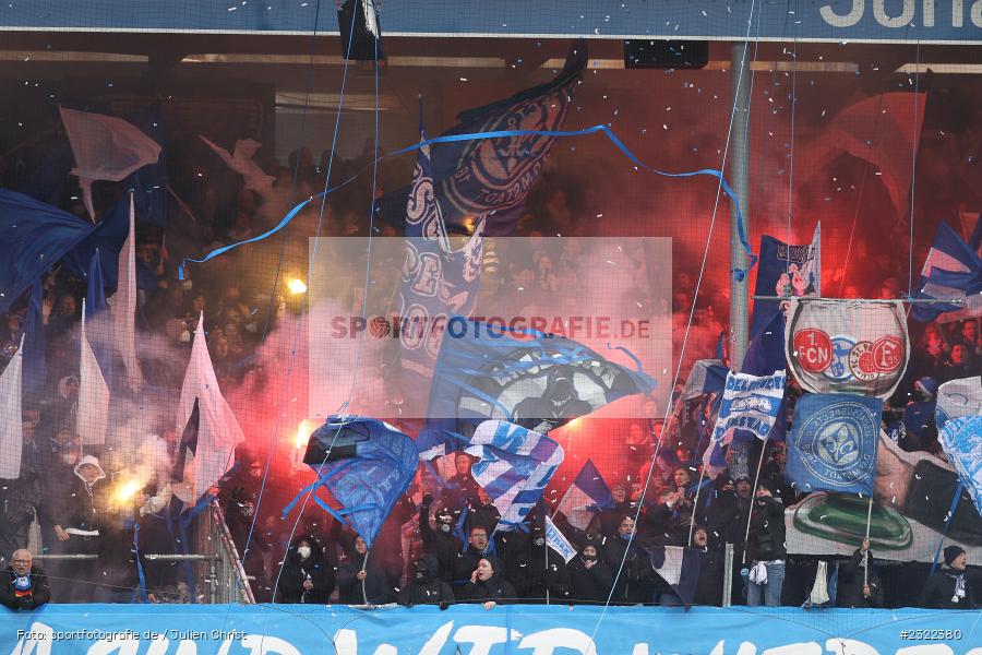 Bengalo, Choreo, Fahnen, Fans, Choreografie, Merck-Stadion am Böllenfalltor, Darmstadt, 02.04.2022, DFL, sport, action, April 2022, Saison 2021/2022, KSV, D98, 2. Bundesliga, Fussball, Holstein Kiel, SV Darmstadt 98 - Bild-ID: 2322380