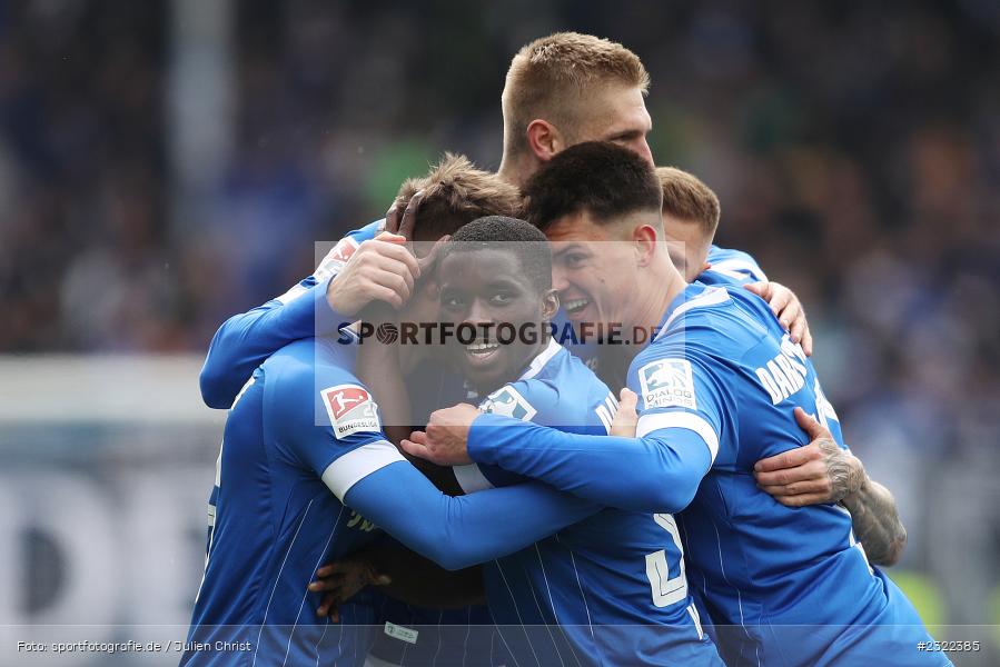 Freude, Torjubel, Braydon Manu, Merck-Stadion am Böllenfalltor, Darmstadt, 02.04.2022, DFL, sport, action, April 2022, Saison 2021/2022, KSV, D98, 2. Bundesliga, Fussball, Holstein Kiel, SV Darmstadt 98 - Bild-ID: 2322385