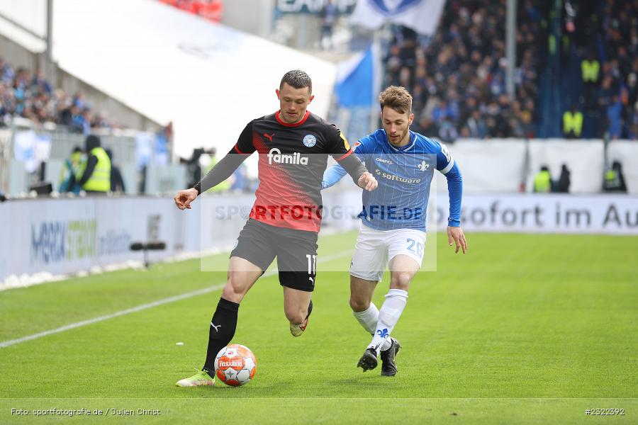 Fabian Reese, Merck-Stadion am Böllenfalltor, Darmstadt, 02.04.2022, DFL, sport, action, April 2022, Saison 2021/2022, KSV, D98, 2. Bundesliga, Fussball, Holstein Kiel, SV Darmstadt 98 - Bild-ID: 2322392