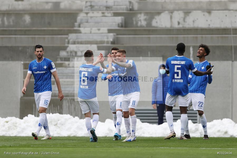 Torjubel, Tobias Kempe, Merck-Stadion am Böllenfalltor, Darmstadt, 02.04.2022, DFL, sport, action, April 2022, Saison 2021/2022, KSV, D98, 2. Bundesliga, Fussball, Holstein Kiel, SV Darmstadt 98 - Bild-ID: 2322404
