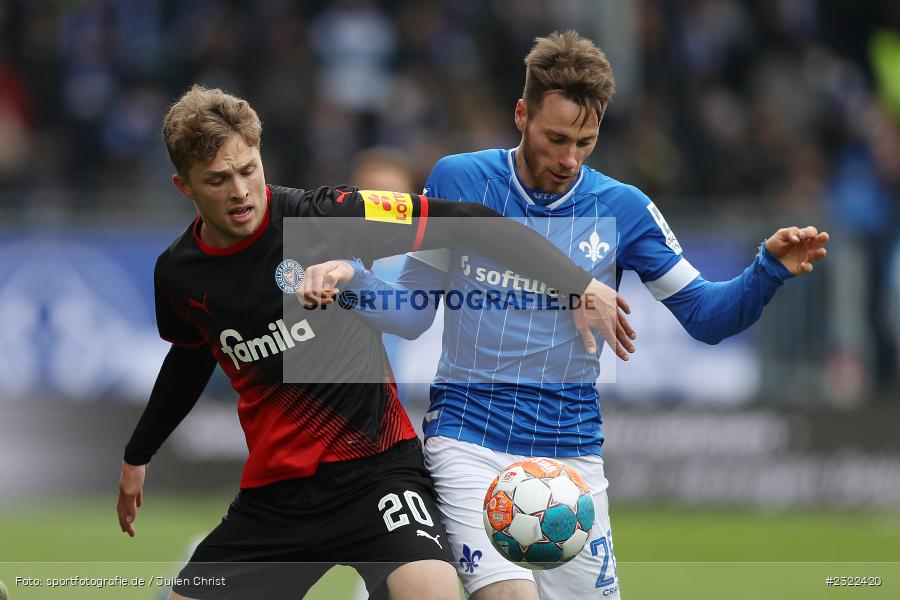 Matthias Bader, Merck-Stadion am Böllenfalltor, Darmstadt, 02.04.2022, DFL, sport, action, April 2022, Saison 2021/2022, KSV, D98, 2. Bundesliga, Fussball, Holstein Kiel, SV Darmstadt 98 - Bild-ID: 2322420