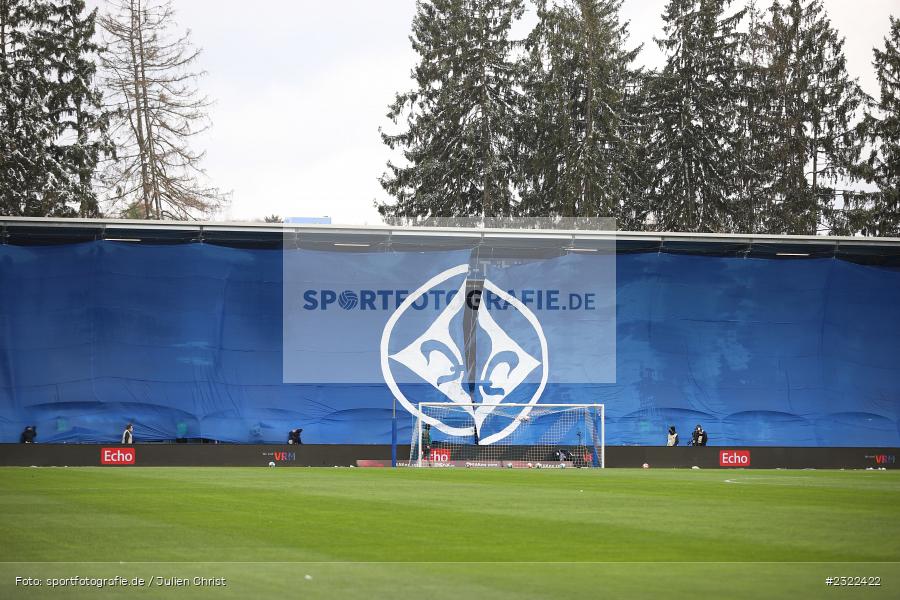 Jonathan-Heimes-Tribüne, Transparent, Choregografie, Merck-Stadion am Böllenfalltor, Darmstadt, 02.04.2022, DFL, sport, action, April 2022, Saison 2021/2022, KSV, D98, 2. Bundesliga, Fussball, Holstein Kiel, SV Darmstadt 98 - Bild-ID: 2322422