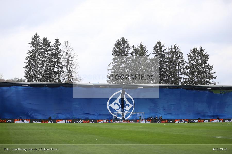 Jonathan-Heimes-Tribüne, Transparent, Choregografie, Merck-Stadion am Böllenfalltor, Darmstadt, 02.04.2022, DFL, sport, action, April 2022, Saison 2021/2022, KSV, D98, 2. Bundesliga, Fussball, Holstein Kiel, SV Darmstadt 98 - Bild-ID: 2322423