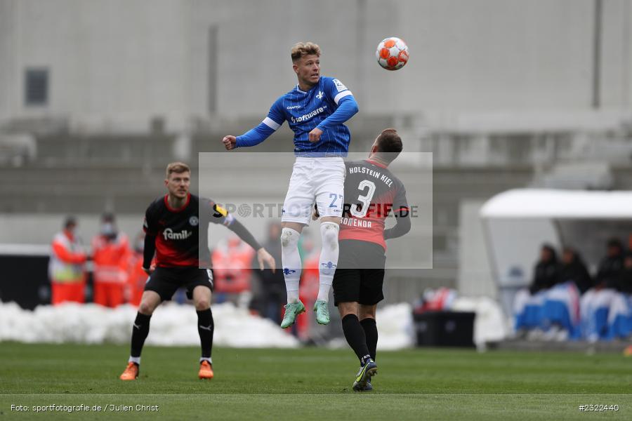 Tim Skarke, Merck-Stadion am Böllenfalltor, Darmstadt, 02.04.2022, DFL, sport, action, April 2022, Saison 2021/2022, KSV, D98, 2. Bundesliga, Fussball, Holstein Kiel, SV Darmstadt 98 - Bild-ID: 2322440