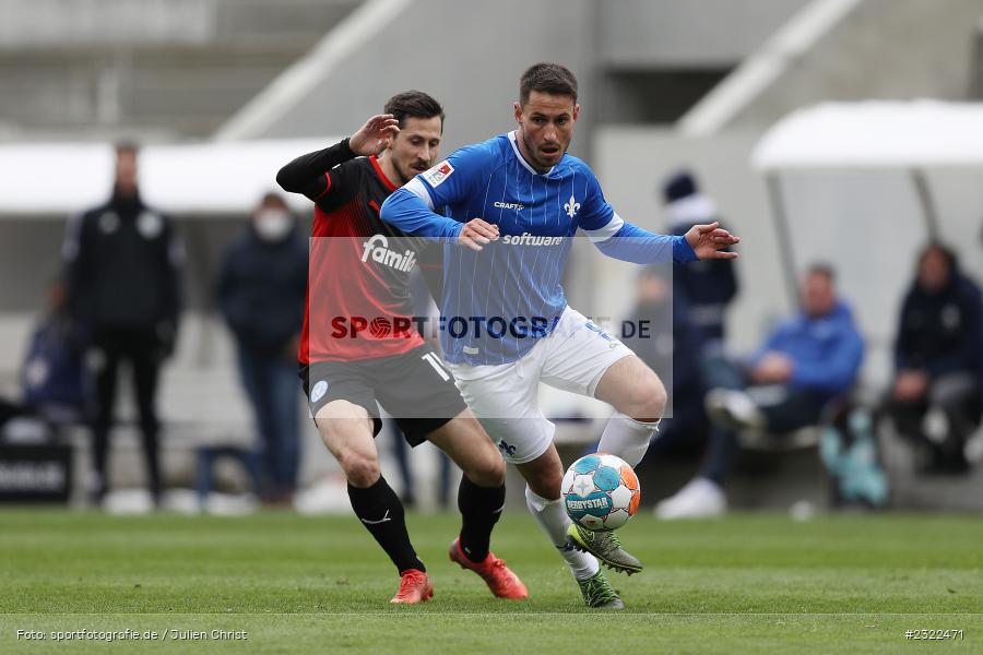 Fabian Schnellhardt, Merck-Stadion am Böllenfalltor, Darmstadt, 02.04.2022, DFL, sport, action, April 2022, Saison 2021/2022, KSV, D98, 2. Bundesliga, Fussball, Holstein Kiel, SV Darmstadt 98 - Bild-ID: 2322471