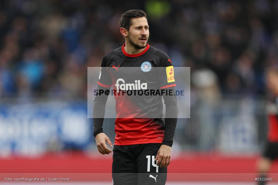 Steven Skrzybski, Merck-Stadion am Böllenfalltor, Darmstadt, 02.04.2022, DFL, sport, action, April 2022, Saison 2021/2022, KSV, D98, 2. Bundesliga, Fussball, Holstein Kiel, SV Darmstadt 98 - Bild-ID: 2322482