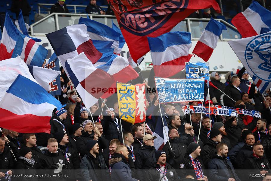 Fans, Merck-Stadion am Böllenfalltor, Darmstadt, 02.04.2022, DFL, sport, action, April 2022, Saison 2021/2022, KSV, D98, 2. Bundesliga, Fussball, Holstein Kiel, SV Darmstadt 98 - Bild-ID: 2322521