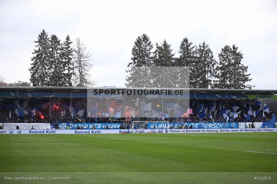 Bengalos, Ultras, Fans, Choreografie, Merck-Stadion am Böllenfalltor, Darmstadt, 02.04.2022, DFL, sport, action, April 2022, Saison 2021/2022, KSV, D98, 2. Bundesliga, Fussball, Holstein Kiel, SV Darmstadt 98 - Bild-ID: 2322525