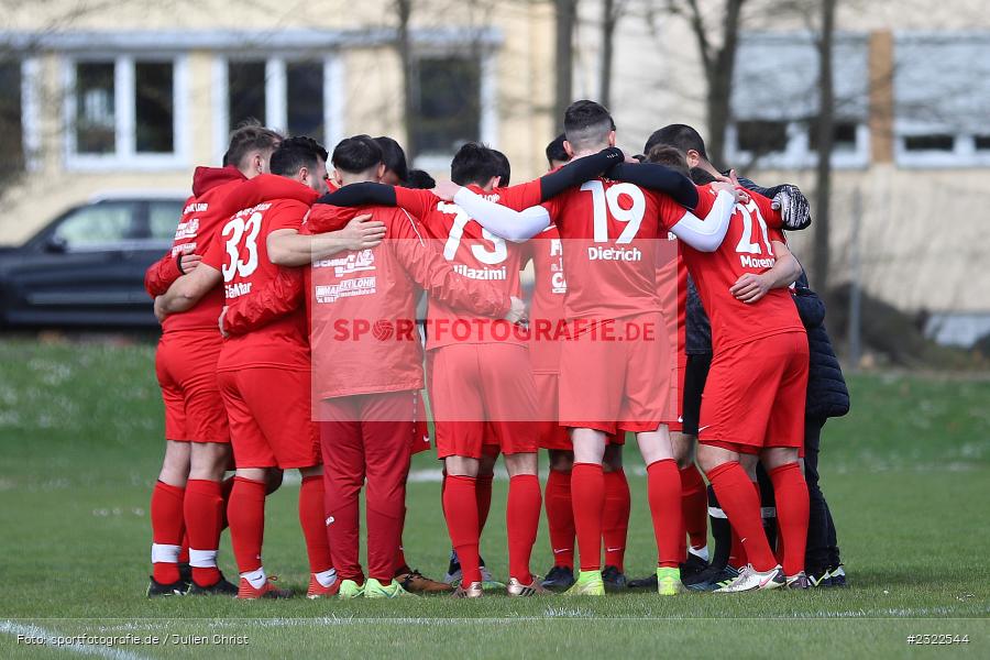 Mannschaftskreis, Sportgelände Nägelsee, Lohr am Main, 03.04.2022, BFV, sport, action, April 2022, Saison 2021/2022, FVM, FCB, A-Klasse Würzburg, Fussball, FV Mittelsinn/Obersinn, Baris Spor Lohr/M. - Bild-ID: 2322544