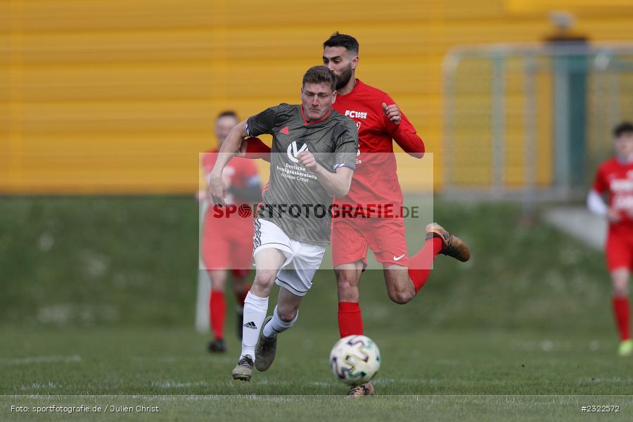Marco Künstler, Tayfun Göbek, Sportgelände Nägelsee, Lohr am Main, 03.04.2022, BFV, sport, action, April 2022, Saison 2021/2022, FVM, FCB, A-Klasse Würzburg, Fussball, FV Mittelsinn/Obersinn, Baris Spor Lohr/M. - Bild-ID: 2322572