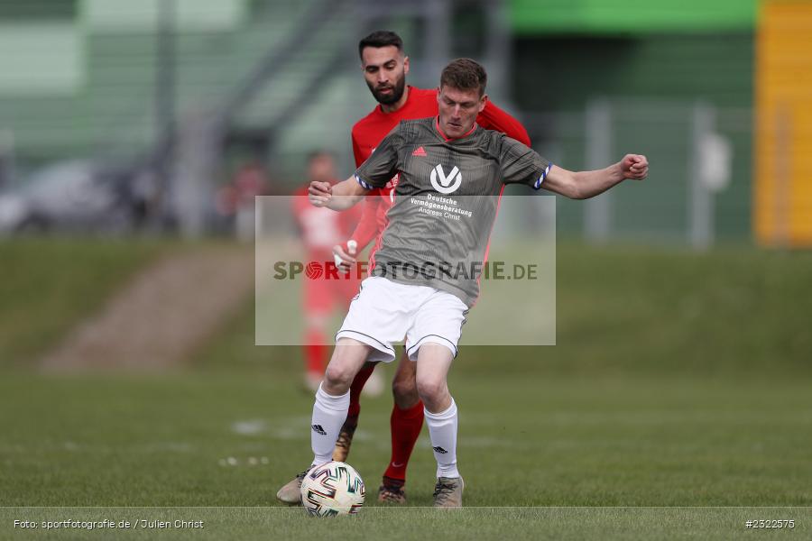 Marco Künstler, Tayfun Göbek, Sportgelände Nägelsee, Lohr am Main, 03.04.2022, BFV, sport, action, April 2022, Saison 2021/2022, FVM, FCB, A-Klasse Würzburg, Fussball, FV Mittelsinn/Obersinn, Baris Spor Lohr/M. - Bild-ID: 2322575